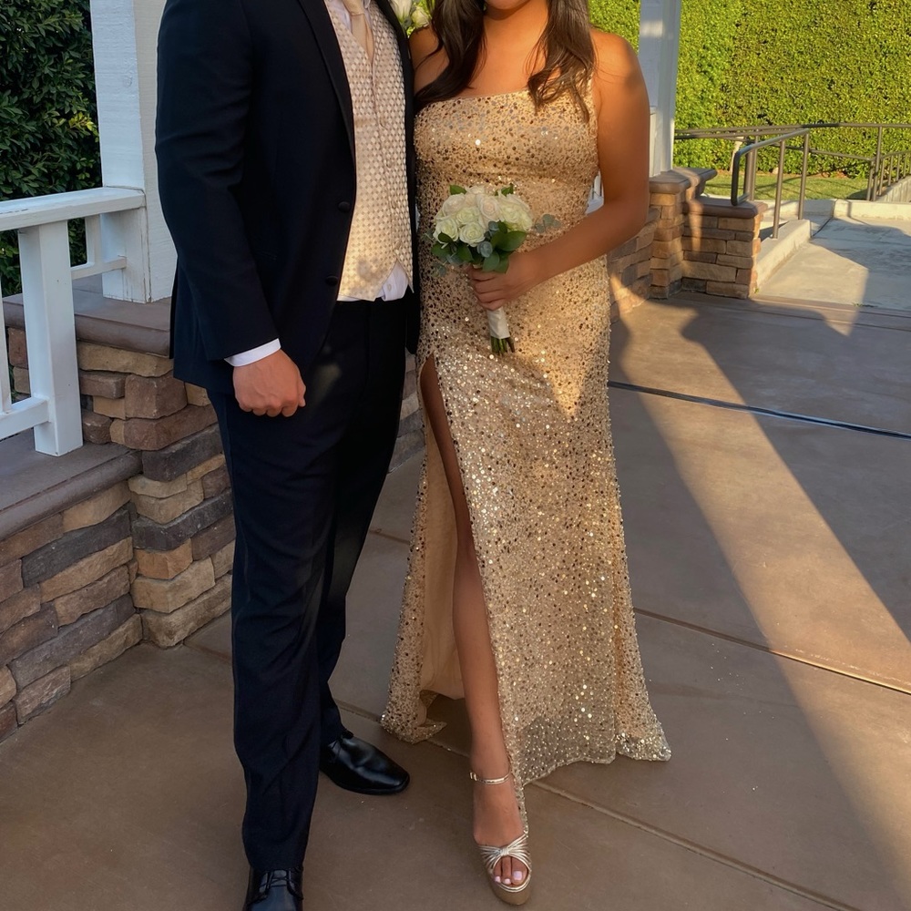 Champagne/Gold Sequence dress